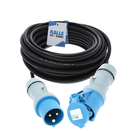 CEE-Verlängerungskabel 230V 32A H07RN-F 3G 4,0mm² 15 Meter von KALLE DAS KABEL