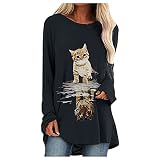 glitzeroberteil Shirts Damen Oberteile Damen Sommer Shirt Pusteblume Damen Sommer Shirt Damen locker Tshirt Damen bunt Matrosen kostüm Damen e Girl Oberteil langes Tshirt Damen