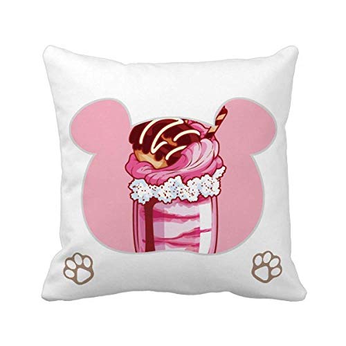 Housse de coussin carrée bouteille de biscuit pour relooker un canapé