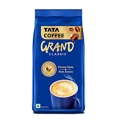 Image of Tata Coffee Grand Classic Instant Coffee | Strong Taste & Rich Aroma | With Flavour Locked Decoction Crystals | 200g Pouch