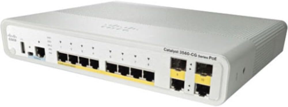 Cisco Catalyst Compact 3560-C PD PSE - Switch - 8 ports - Managed - Desktop (WS-C3560CPD-8PT-S)