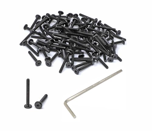 iexcell 100�� M3 x 25mm �X���b�h�s�b�` 0.5mm �X�e�����X�X�`�[�� 304�Z�p�\�P�b�g �t���b�g�w�b�h�L���b�v �l�W �Ƌ�p�l�W �{���g�L�b�g �w�b�h�G�b�W�ʎ�� ���_���d�グ