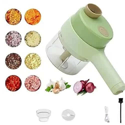 Procesador eléctrico de vegetales eléctrico 4 en 1 miniatura 2