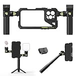 Freewell Genius Rig Cage for iPhone 16 Pro Max - Tool-Free Setup, Multifunctional Tripod and Monopod Handles, Bluetooth Remote