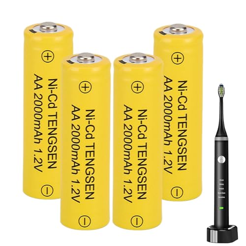 Baterías recargables AA, batería eléctrica de juguete de alta capacidad de 2000 mAh, juego de 4 piezas de repuesto de larga duración para altavoces, micrófono, controles remotos, juguetes eléctricos