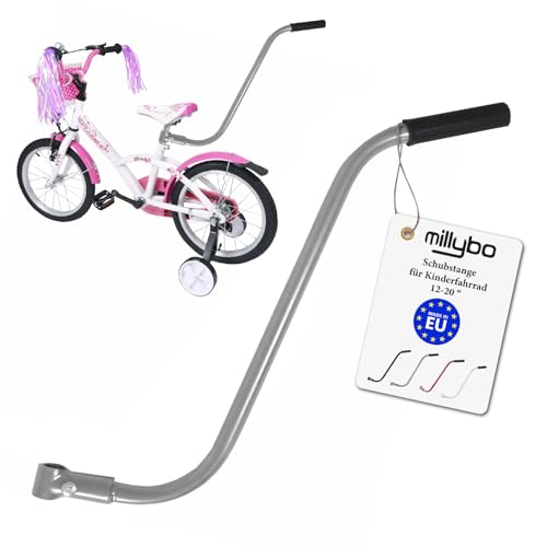 millybo UNIVERSELLE Schubstange für Kinderfahrrad Schiebestange Lernhilfe...
