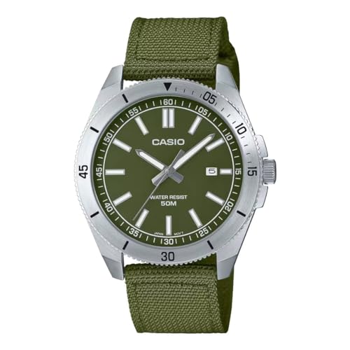 Casio Herren-Armbanduhr Analog Quarz Nylon MTP-B155C-3EV, Riemen