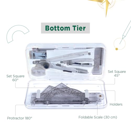 Image of Classmate Explorer Geometry Box | Transparent Geometry Box