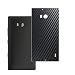Produktbild Vaxson 2 Stück Rückseite Schutzfolie, kompatibel mit NOKIA Lumia 930, Backcover Skin - Carbon Schwarz [nicht gehärtetem Glas/nicht Front Displayschutzfolie]