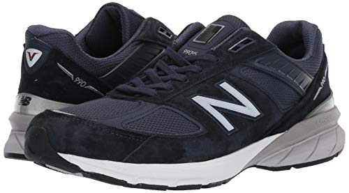 New Balance Men's Made In Us 990 V5 Sneaker, Navy/Silver, 9 #TOP6