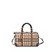 Burberry Women's Medium Alchester in Horseferry Check Bowling Bag Honey Tan