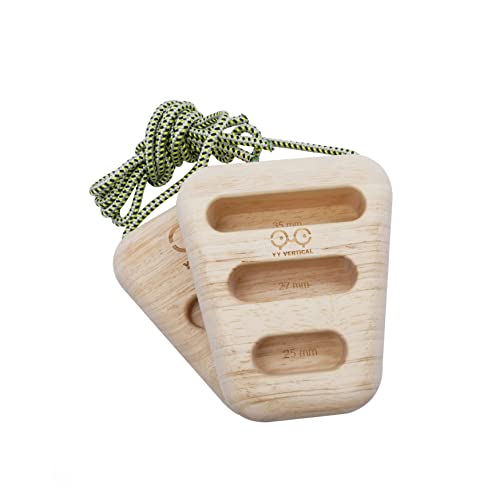 YY Vertical – Rocky – Multipresa de Madera Robusta para Escalada – Hangboard portátil Ideal para Entrenamiento intensivo de Fuerza de Dedos y tracciones
