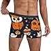 yyunbmr cool funny boxer shorts for men humorous shorts 3D cut underwear mens fashion shorts halloween owl ghost pumpkin print,Black,XL