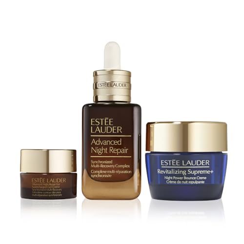 Estée Lauder Nighttime Experts 3-Piece Travel Size Skincare Gift Set | Repair + Bounce + Brighten | Includes Face Serum 1 Fl Oz, Eye Cream 0.17 Ounce + Moisturizer 0.5 Ounce - Image 6