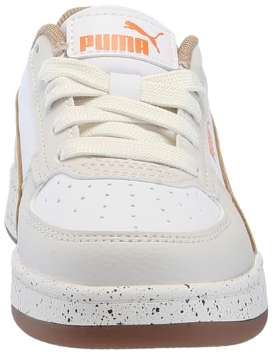 PUMA Caven Sneaker, White-Prairie Tan-Feather Gray, 7 US Unisex Big Kid2