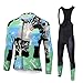 Produktbild UGLY FROG Fahrradbekleidung Set Damen Verdickte Radtrikot Fahrradtrikot Langarm + Fahrradhose Lang mit Sitzpolster, Wärmehaltung/Fleece/Warm/Hochelastisch Zwei Stücke XS-6XL