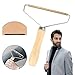 Produktbild AirSMall 2tlg Fusselentferner Set Tragbare Fusselrasierer Kleidung Lint Remover Holz Fuzz Shaver Portable Kaschmirkamm Fusselkamm für Clothes Sofa Tierhaare Wolle