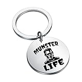 KEYCHIN Science Monsters Schlüsselanhänger Frankenstein Film Fans Geschenke Munster Life Schmuck für Horrorfilmliebhaber, Munster Life K-s, L