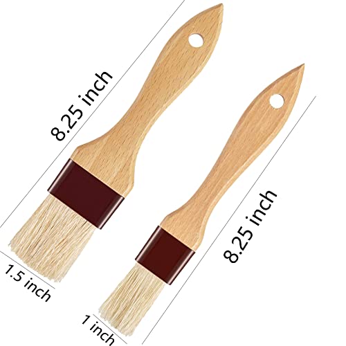 Basting BrushPastry Brush,Oil Brush for Cooking,Boar Bristles BBQ