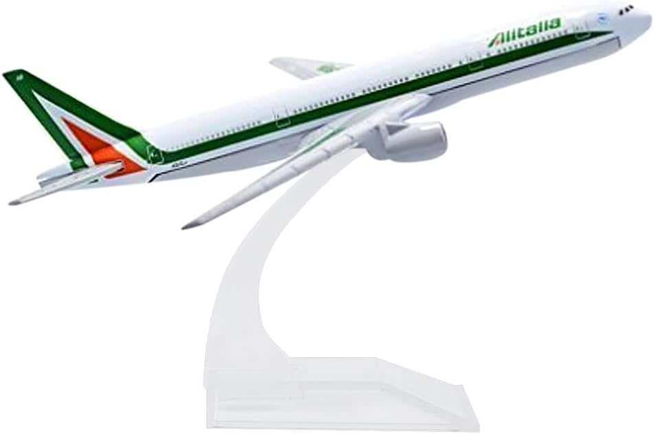 16cm Boeing B777-200 Alitalia Italy Aircraft Diecast Metal Miniature Airplane Model