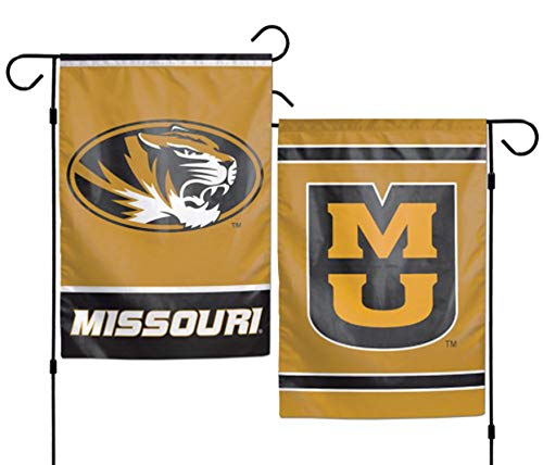 WinCraft NCAA Missouri Mizzou Tigers 12.5 x 18 Inch 2-Sided Outdoor Garden Flag