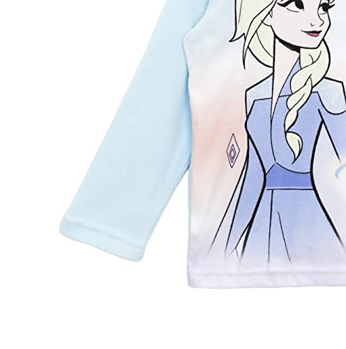 Disney Girls' Pajamas Frozen, Aqua/Navy3