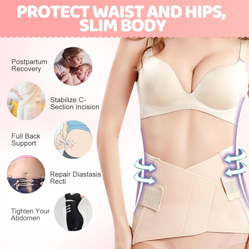 Soutien du ventre post-partum : ceinture abdominale ajustable pour césarienne