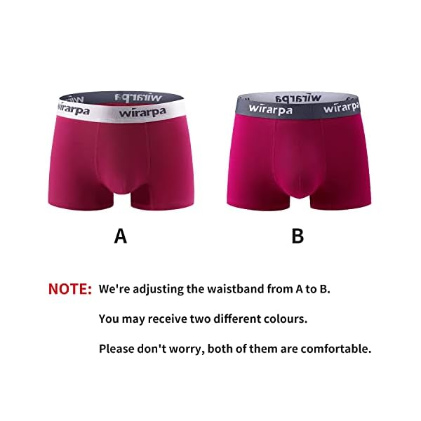 wirarpa Men's Cotton Boxer Briefs Short Leg Underwear Tag-Free No Fly Trunks 4 Pack Assorted Medium - Image 6