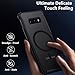 TIANNIUKE Magnetic Case for Samsung Galaxy S10E, Translucent Matte Anti-Fingerprint,Compatible with MagSafe,Slim Fit Shockproof Protective Phone Case for Galaxy S10 E Case (Transparent Black)