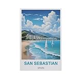 Puzzles 1000 Stück，San Sebastián, Spanien，Spielzeug Zur Stressreduktion Für Familien Puzzle - Personalisierte Herausforderungs-Spielzeuge Für Erwachsene（75x50cm）-IH56
