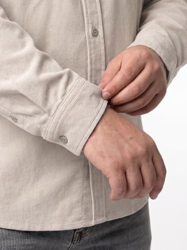 Image of Urbano Plus Men's Corduroy Full Sleeve Regular Fit Solid Overshirt with Utility Pockets