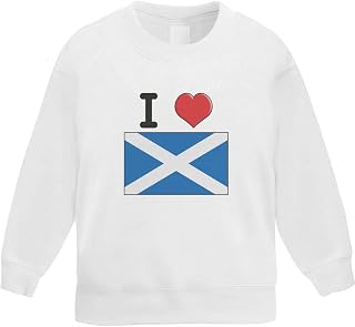 Azeeda 'I Love Scotland' Kid's Sweatshirt/Jumper (5-6 Years) (KW00086186)