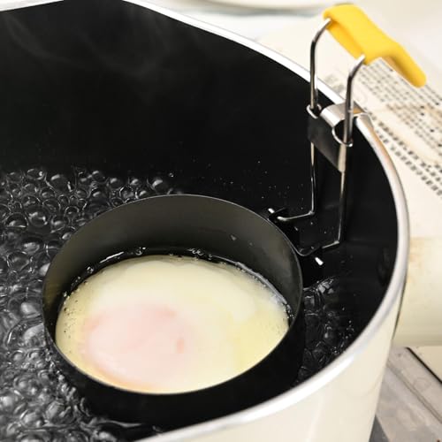 Miniatura 5 de Cocedor De Huevos De 2 Piezas, Vaporizador De Huevos Plegable Montado En La Oreja, Cocedor De Huevos Redondo, Molde Para Huevos Escalfados, Utensilio De Cocina