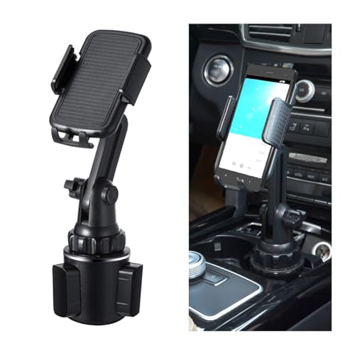 CGEAMDY Car Cup Holder Phone Mount, Universal Adjustable Gooseneck Cup Phone Holder, 360° Rotatable Cell Phone Holder for Car, Multifunctional Cars Cup Holders Suitable for All Car Models, Truck