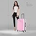 DUKAP INCEPTION Luggage with Spinner Wheels | Durable Lightweight Hardside Suitcase, Travel Bag with Handle and Trolley, 24-Inch Medium Checked Luggage | Pink
