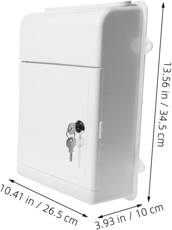 2set Wall Mount Mailbox Tip Box Letter Box Locking Mailbox Rainproof Design for Suggestions and Complaints