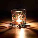 🥳[Weit Verbreitet]: Unser Glas-Kerzenständer kann nicht nur Ihren Esstisch, Kamin, Fensterbrett, Wohnzimmer, Schlafzimmer usw. dekorieren, sondern auch für die Dekoration von Feiertagen wie Geburtstagsfeiern und Weihnachten verwendet werden