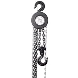 SHARK SHIP Lift Heavy Loads with Manual Chain Hoist, 11000 lbs Capacity, Robust Steel Construction, 10ft Reach, Black