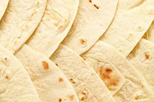 Restaurant Sized Large 12 Inch Tortillas For Big Burrito 24 Pack. Original Flavor, Chef Grade Flour Wrap. Perfect Meal Prep for Authentic Mexican Quesadillas, Breakfast Burritos or Grande Fajitas.