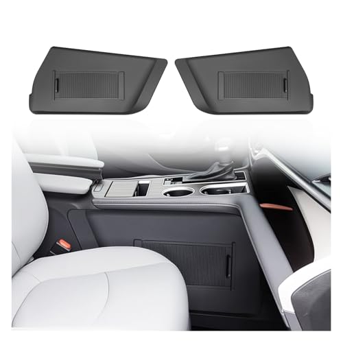 Muslogy Console Organizer Hidden Design Compatible with 2021-2025 2026 Toyota Sienna Sliding Door Hidden Storage Compartment 2PCS OEM Style Privacy Organizer for 2021+ Sienna Accessories