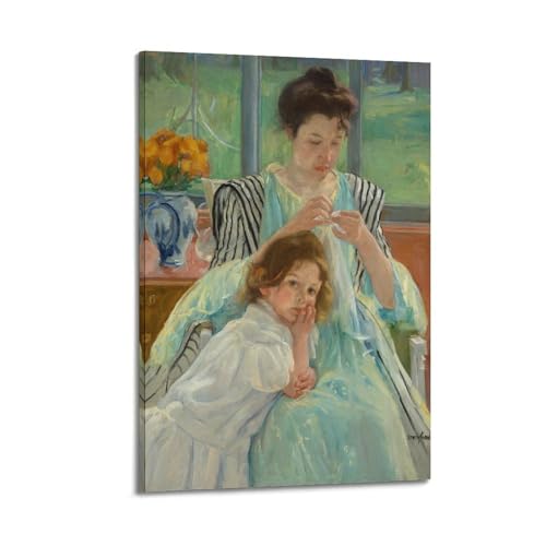 Mary Cassatt Young Mother affiche impressionniste decoration murale 50x75 cm