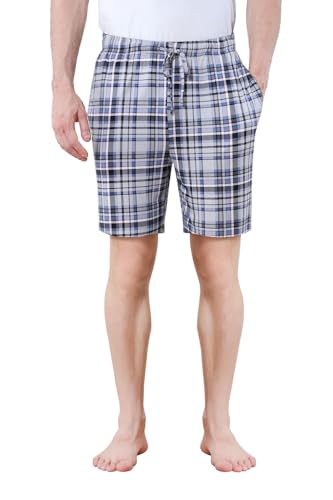 DITOK Men's Lightweight Pajama Shorts Soft Lounge Sleep Joggers Adjustable Breathable Lounge Fit for Summer