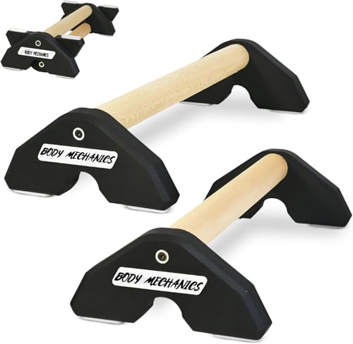 Image of CALISTHENICS PARALLETTES - BODYMECHANICS (BLACK - 8 INC)