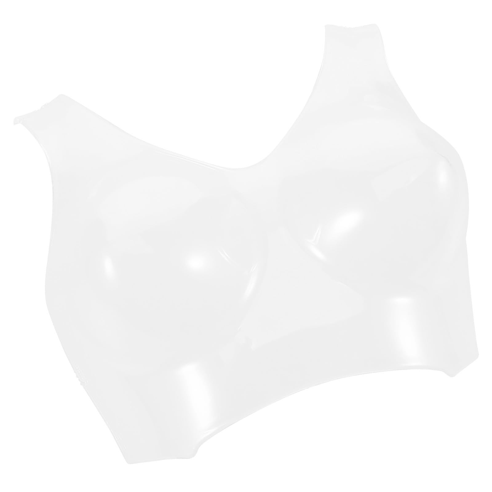 Maniquí de Torso Femenino Transparente Tamaño Grande Cintura Esculpida, Plástico Hueco para Exhibición de Ropa Interior y Sujetadores en Tiendas