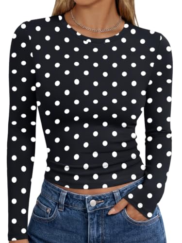 Image of Trendy Queen Womens Long Sleeve T Shirts Fall Fashion Basic Y2K Tops 2026