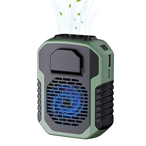 腰掛け扇風機 6000mAh大容量 最大23時間連続使用 腰掛け＆首掛け＆卓上 ベルトファン ジェットファン usb充電式 携帯扇風機 ミニ扇風