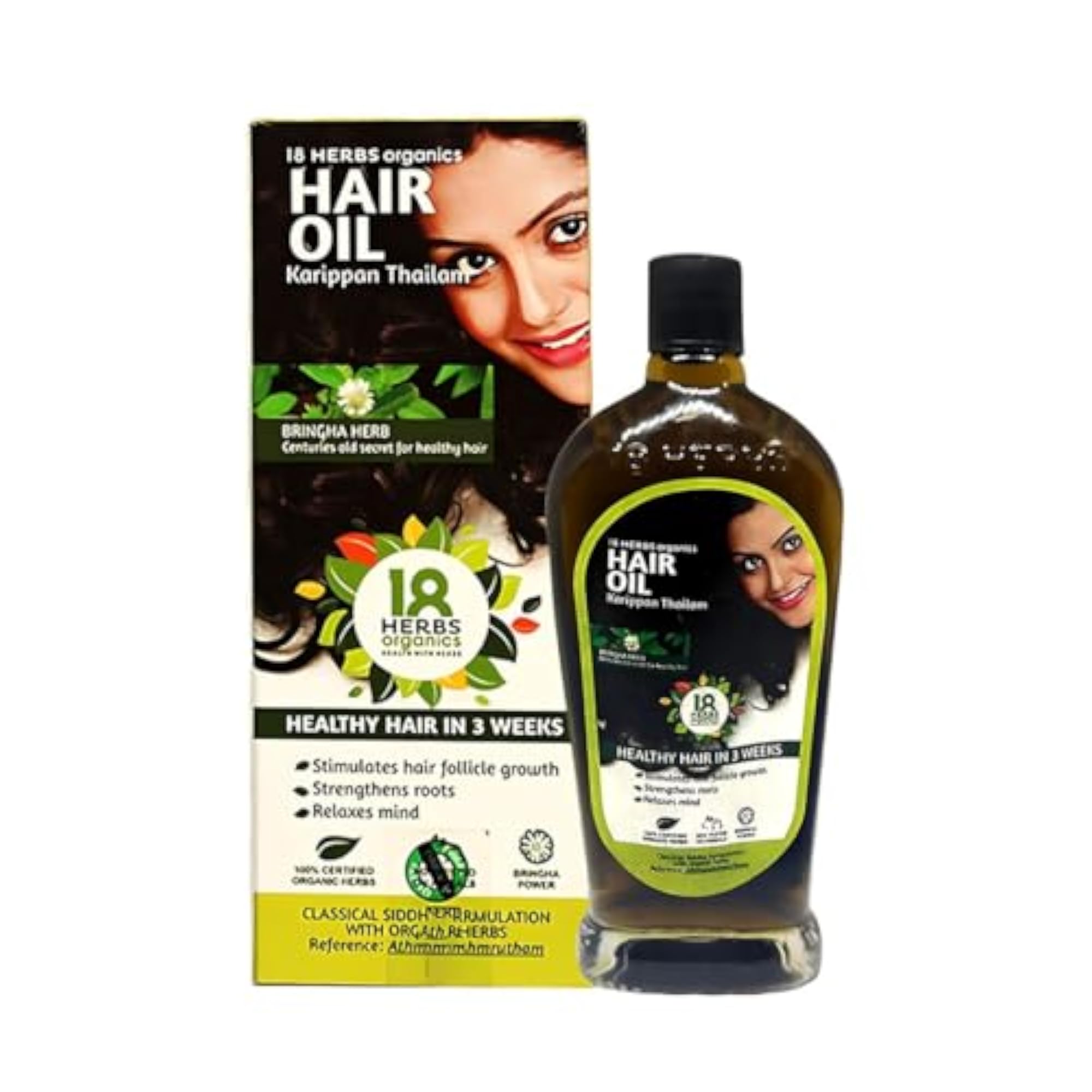 Herbal Hair Oil/Karippan Thailam, 100ml Pack of 1