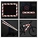 SWRT 2 Inch X 30 FT Reflective Tape Outdoor Waterproof Red & White Reflective Tape Strong Adhesive Caution Hazard Warning Tape Reflector Conspicuity Tape for Trailer Sign