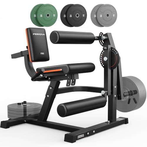 Image of FEIERDUN 4-in-1 Adjustable Leg Extension Curl Machine - 700lbs Capacity Leg Extension Machine for Lower Body Workouts - Adjustable Leg Curl Machine