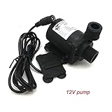 Anwendung: Tauch JIEIIFAFH Hohe Qualität 800B New Mini Micro 12V DC Membranwasserpumpe Mini Wasserpumpen Fließen Kann Unter Wasser Tauchen Verwendet Und Grundart (Voltage : 12V Pump and EU12V2A)